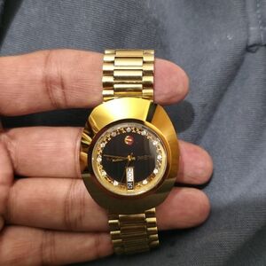 Rado Gold Smartwatch with Black Face